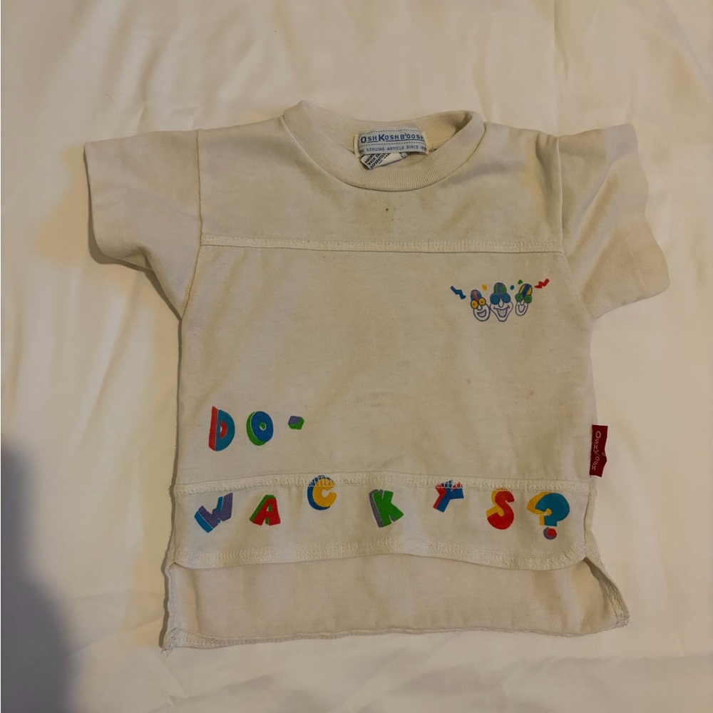 OshKosh B'gosh Cream Tee with Colorful Lettering